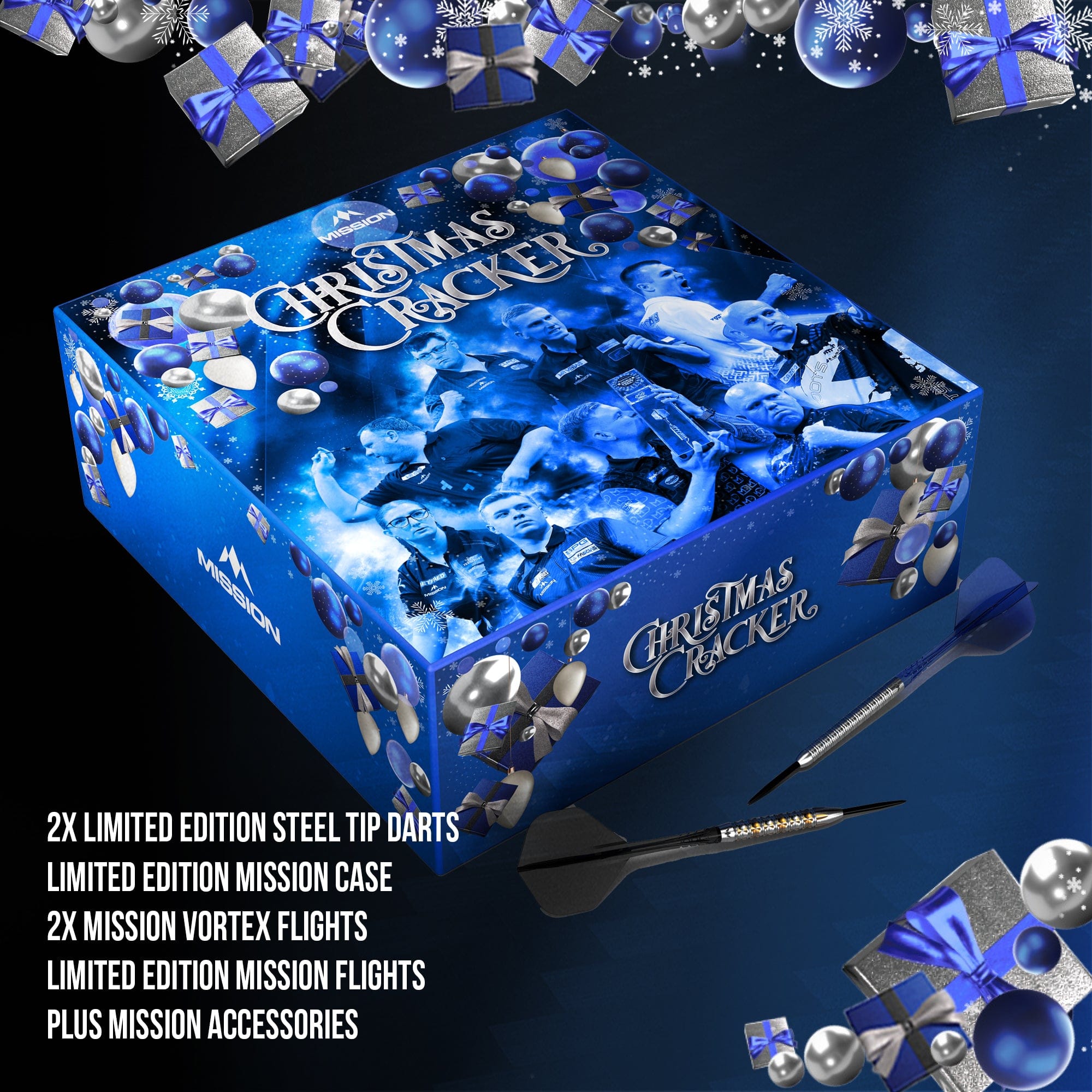 Mission Christmas Cracker - Exclusive Steel Tip Darts & Accessories
