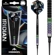 Iridian Darts - Soft Tip - 90% Tungsten - Black & Coral PVD