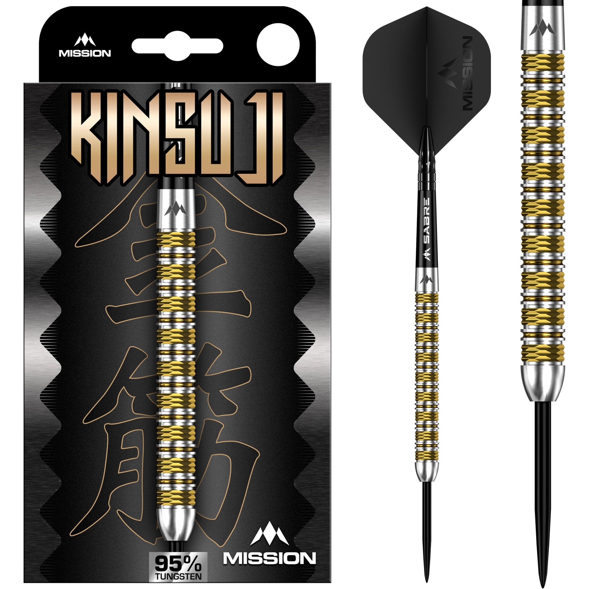 Mission Kinsuji Darts - Steel Tip - 95% Tungsten