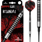 Kunai Darts - Soft Tip - 95% Tungsten - Black PVD