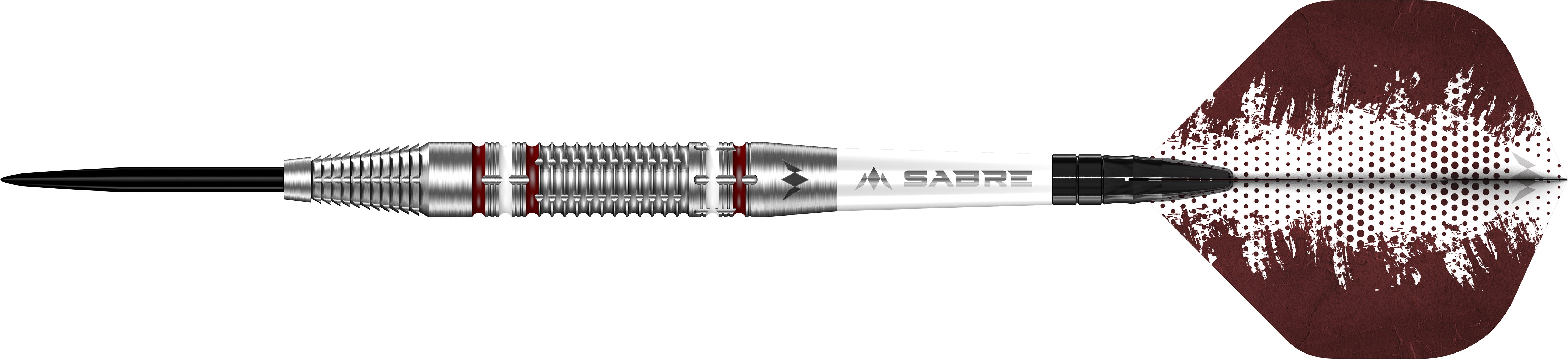 Mission Madars Razma Darts - Steel Tip - 95% Tungsten - Carmine Red & White