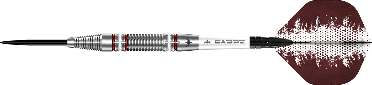 Madars Razma Darts - Steel Tip - 95% Tungsten - Carmine Red & White