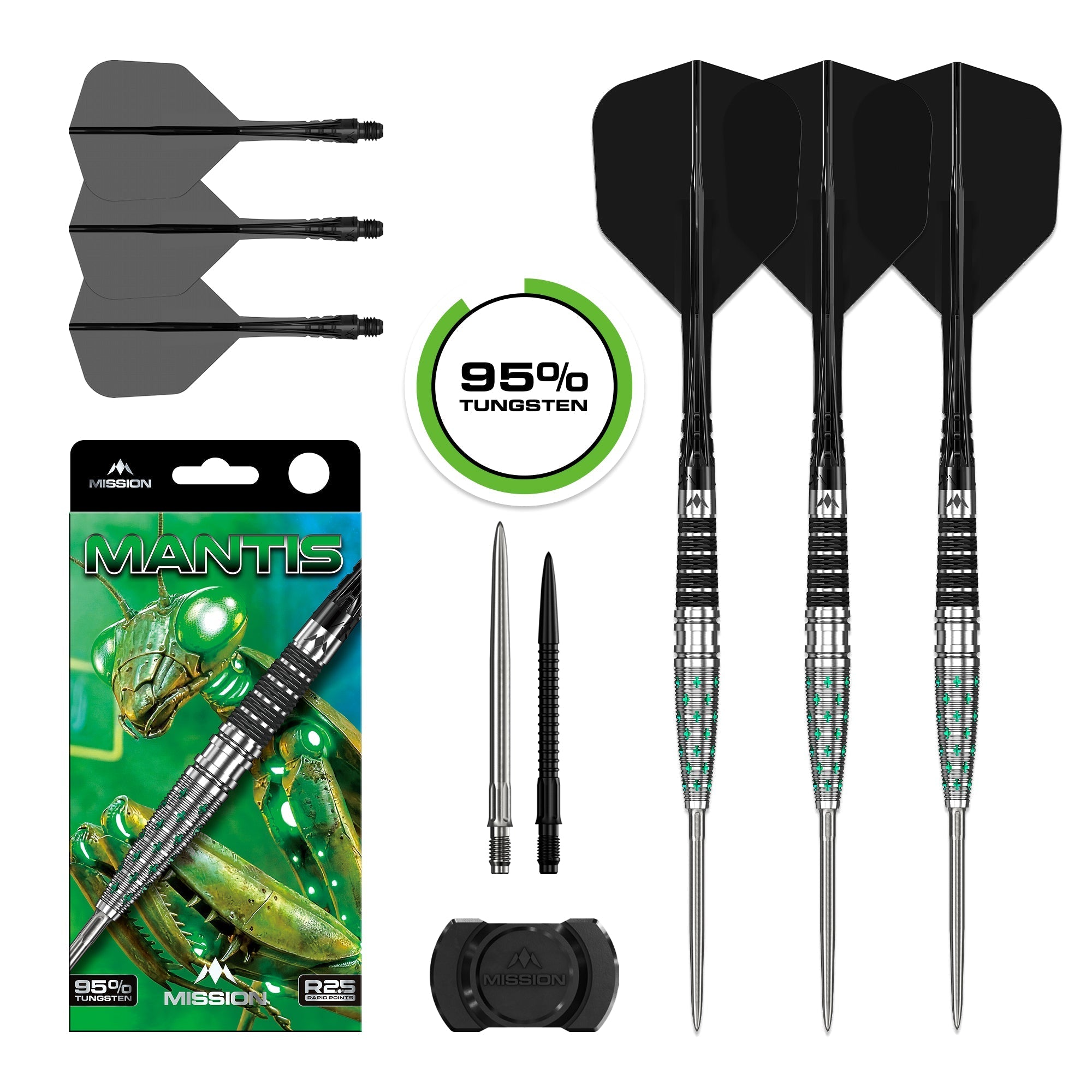 Mantis R2.5 Darts - Steel Tip - 95% Tungsten