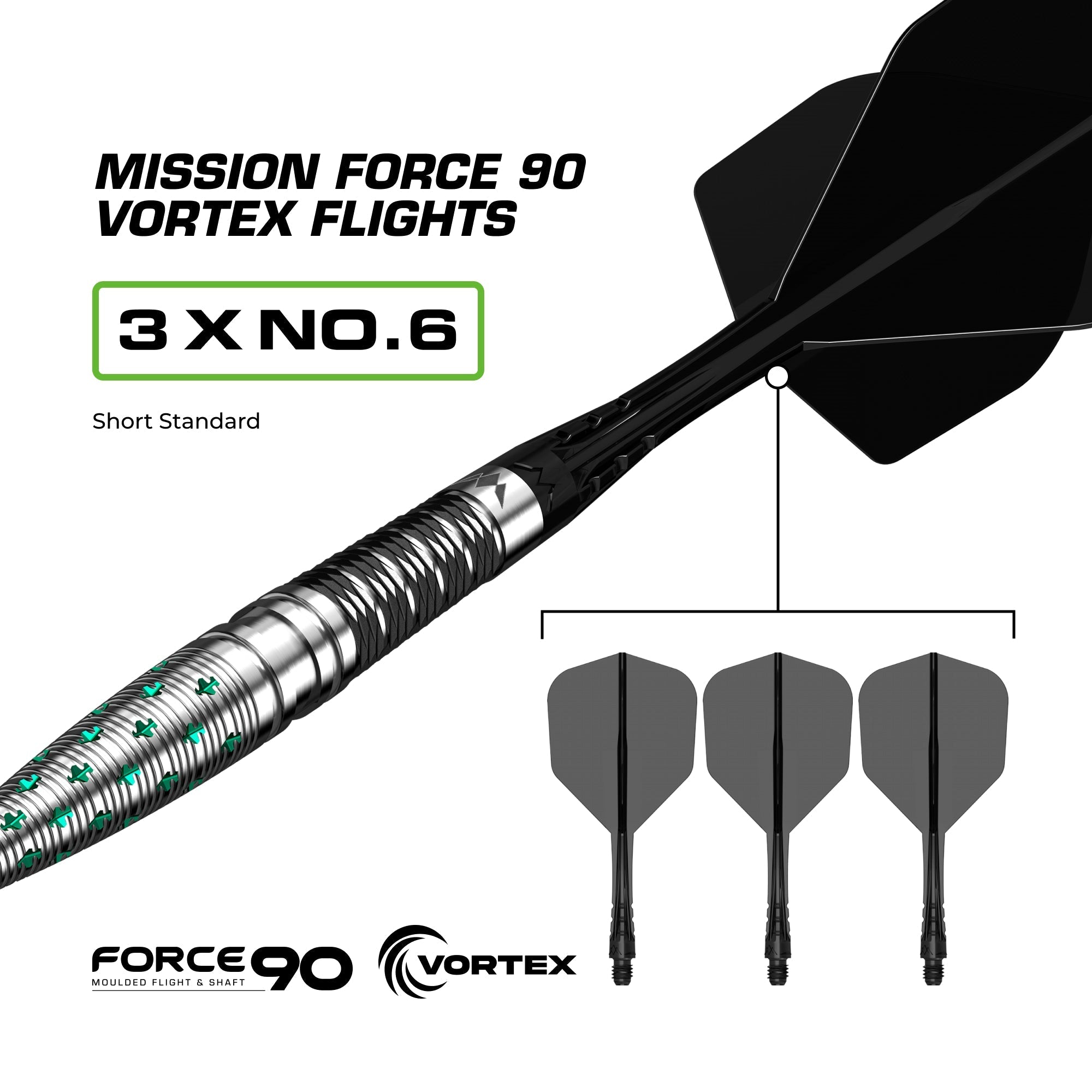 Mantis R2.5 Darts - Steel Tip - 95% Tungsten