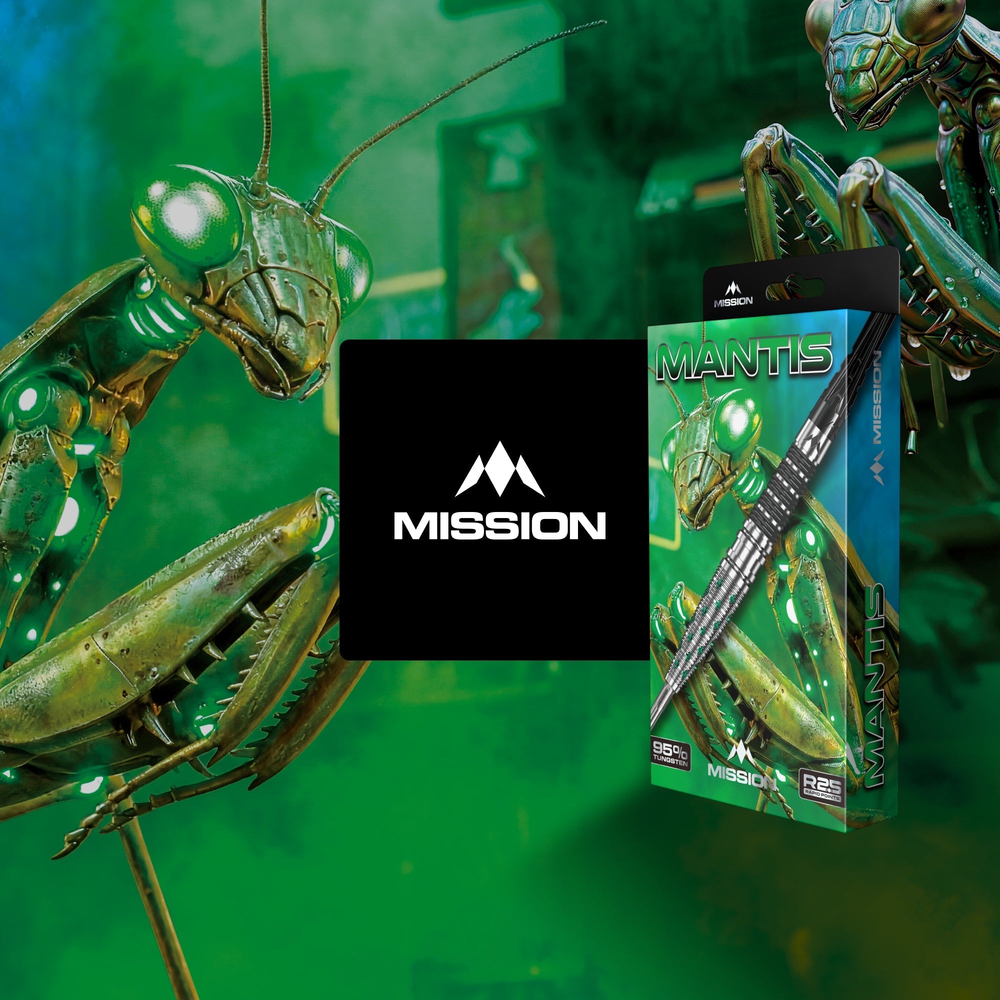 Mantis R2.5 Darts - Steel Tip - 95% Tungsten