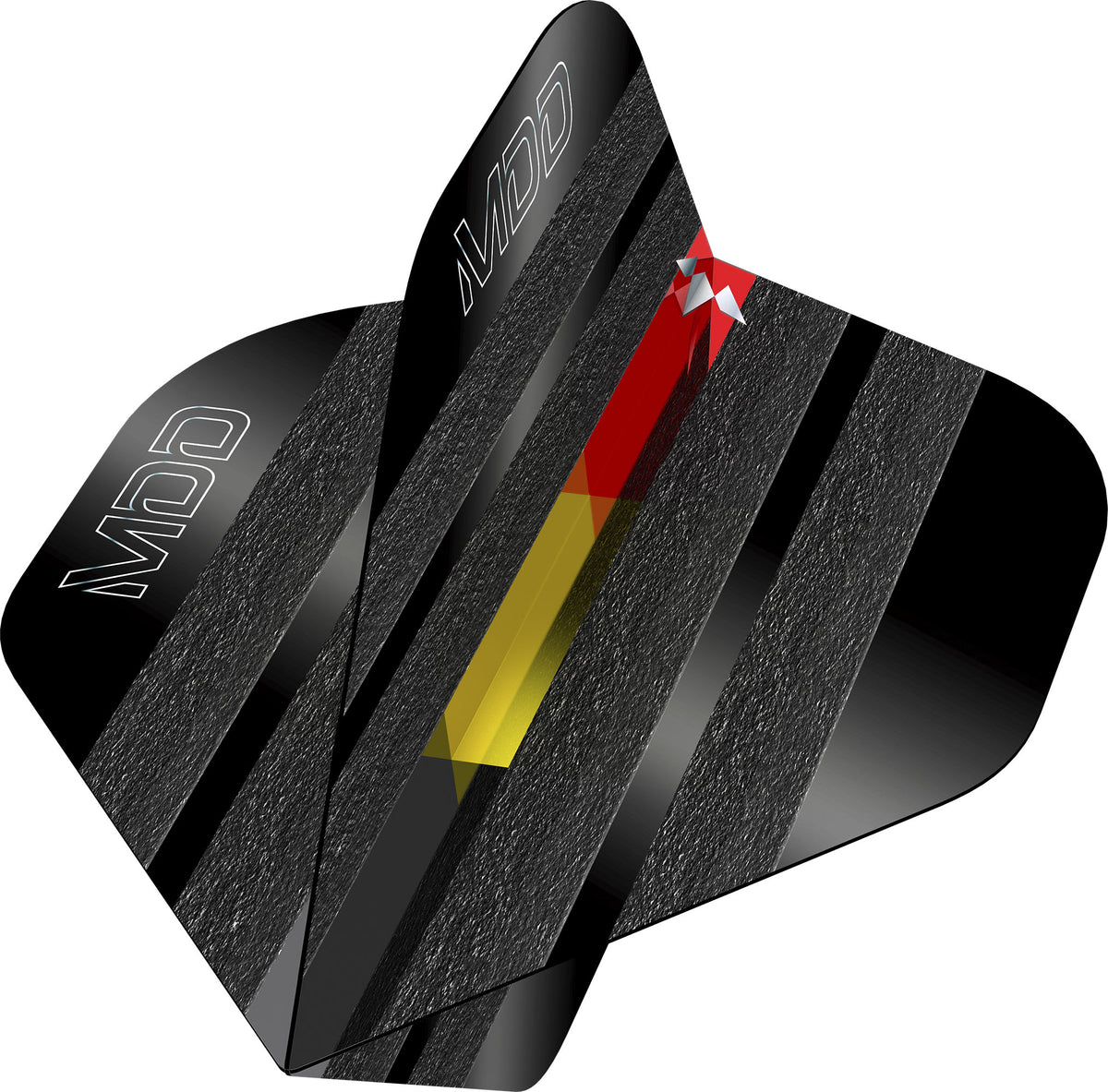 Solo Dart Flights - 100 Micron - Standard No2 - Mike De Decker - Black