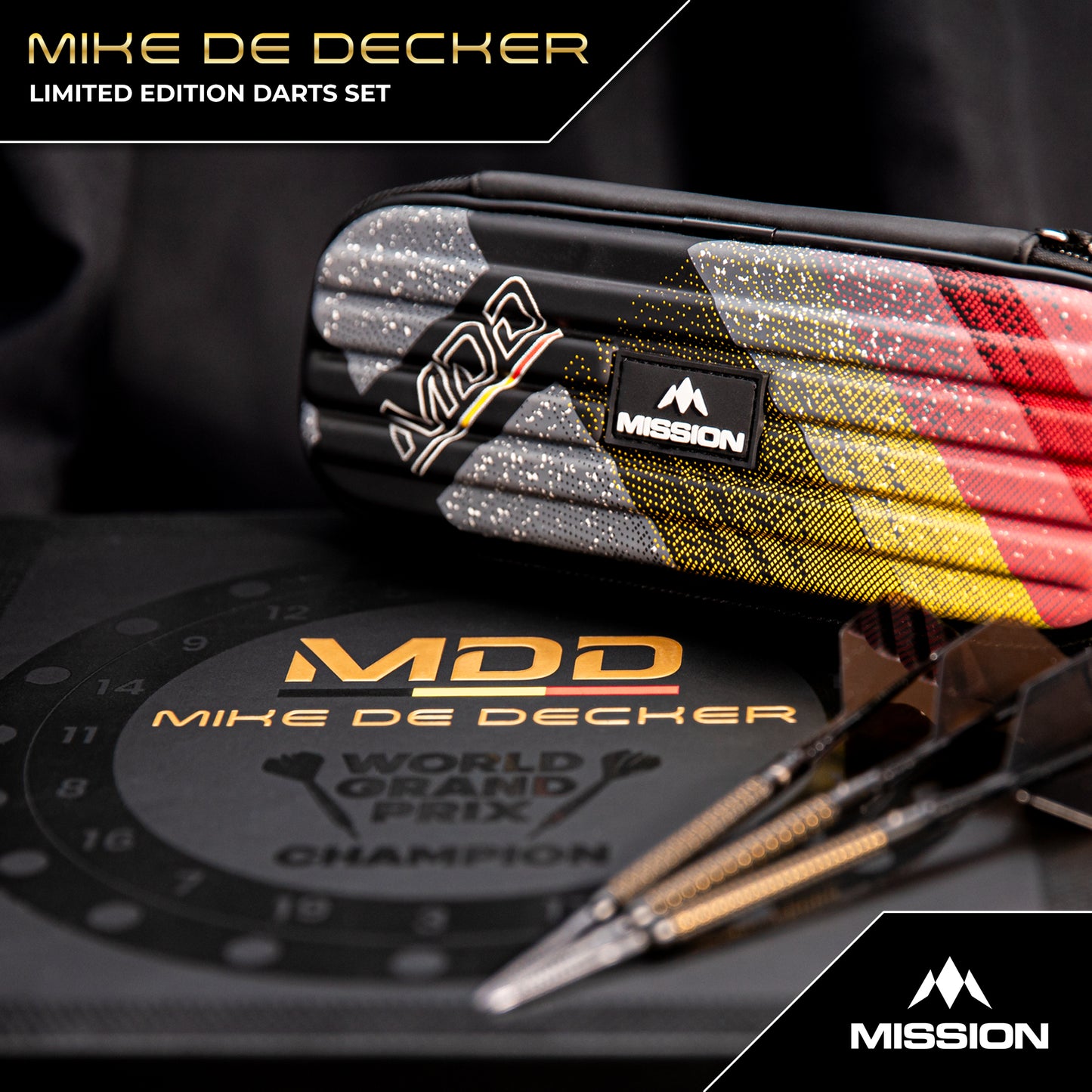 Mike De Decker Darts - Steel Tip - 95% Tungsten - Limited Edition - World Grand Prix