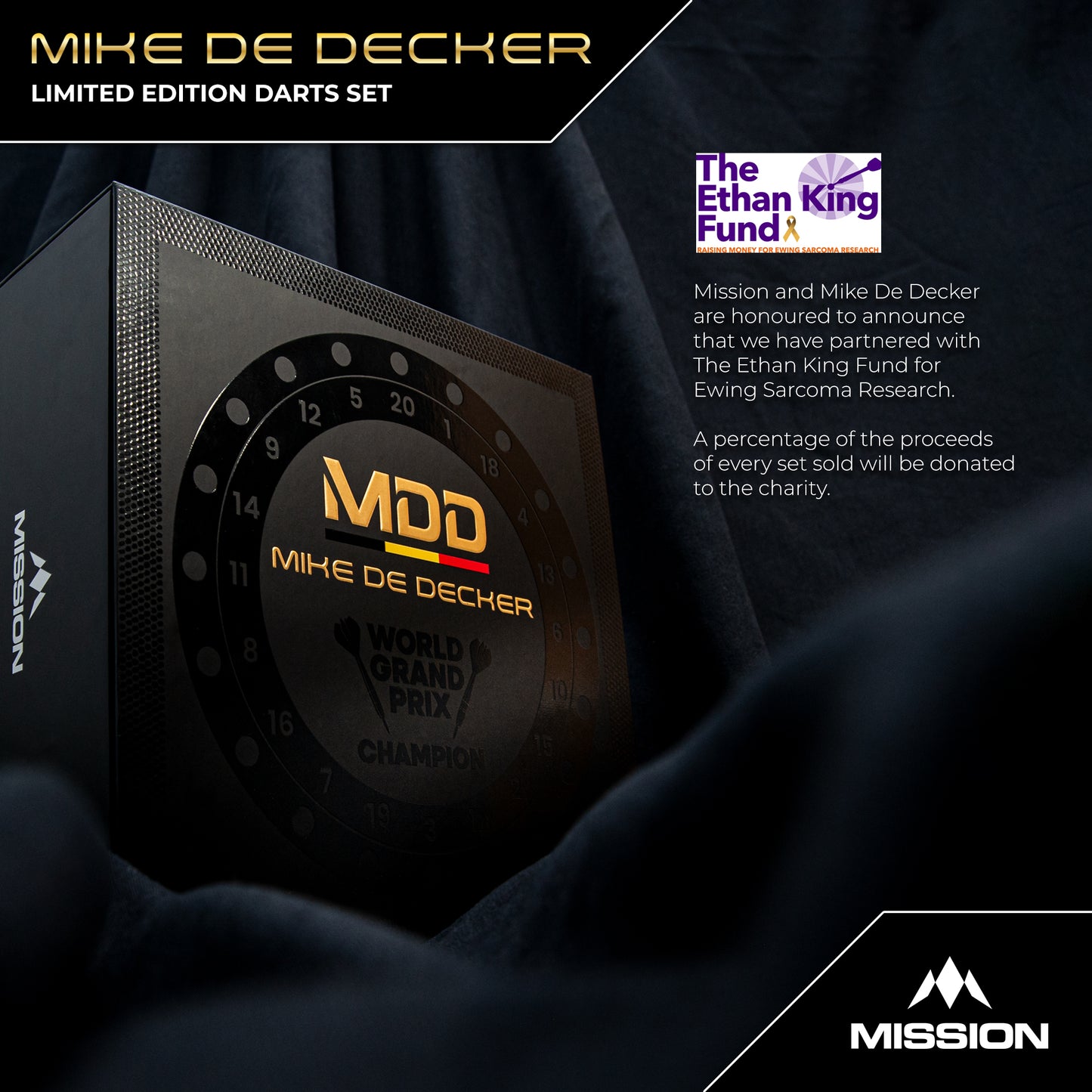 Mike De Decker Darts - Steel Tip - 95% Tungsten - Limited Edition - World Grand Prix