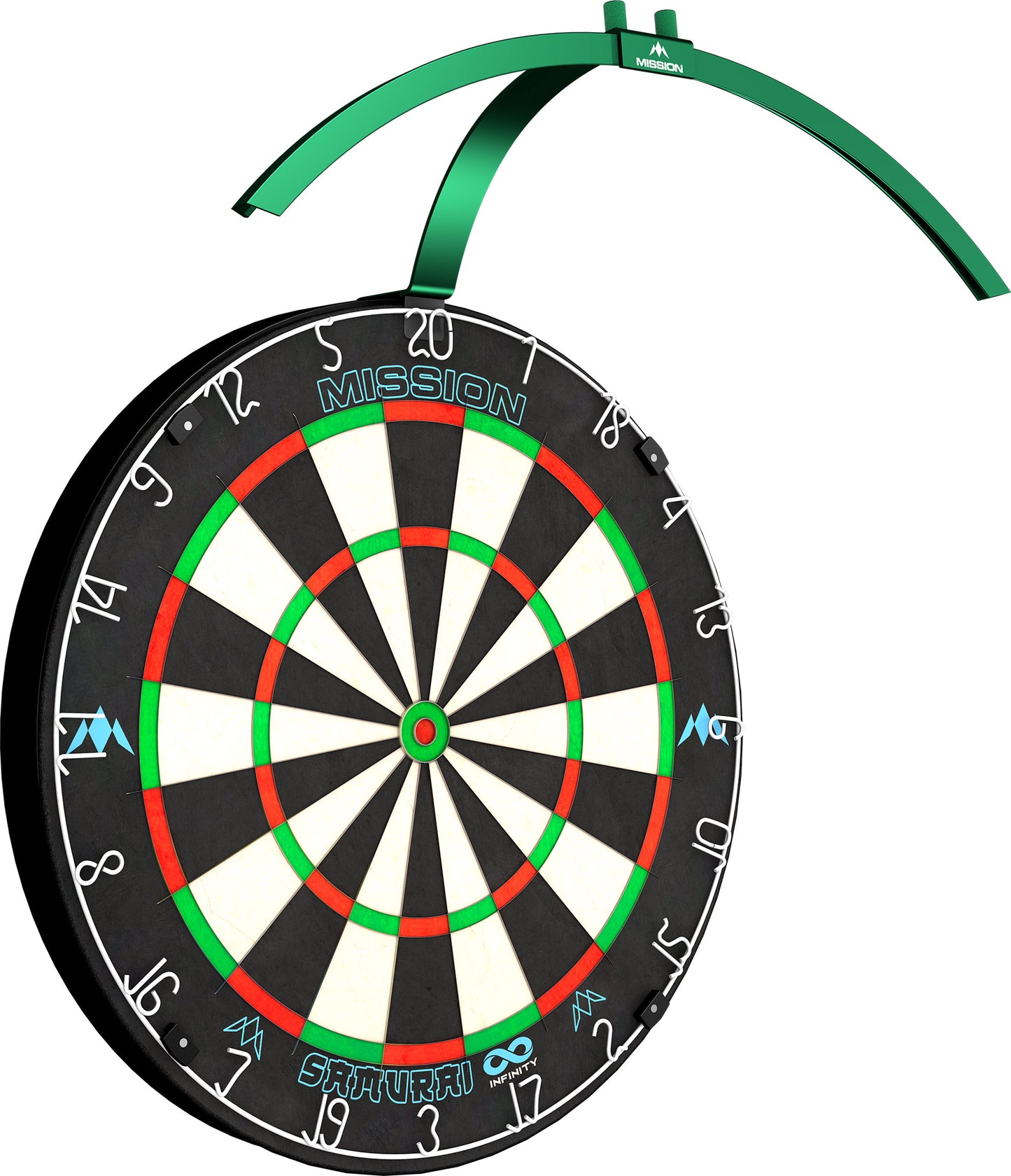 Mission Torus 100 - Folding Portable Travel Light - Dartboard Lighting - Green