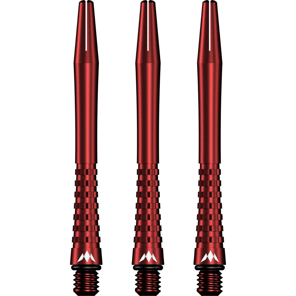 Mission Atom13 Aluminium Shafts - Anodised Metal Stems - Red