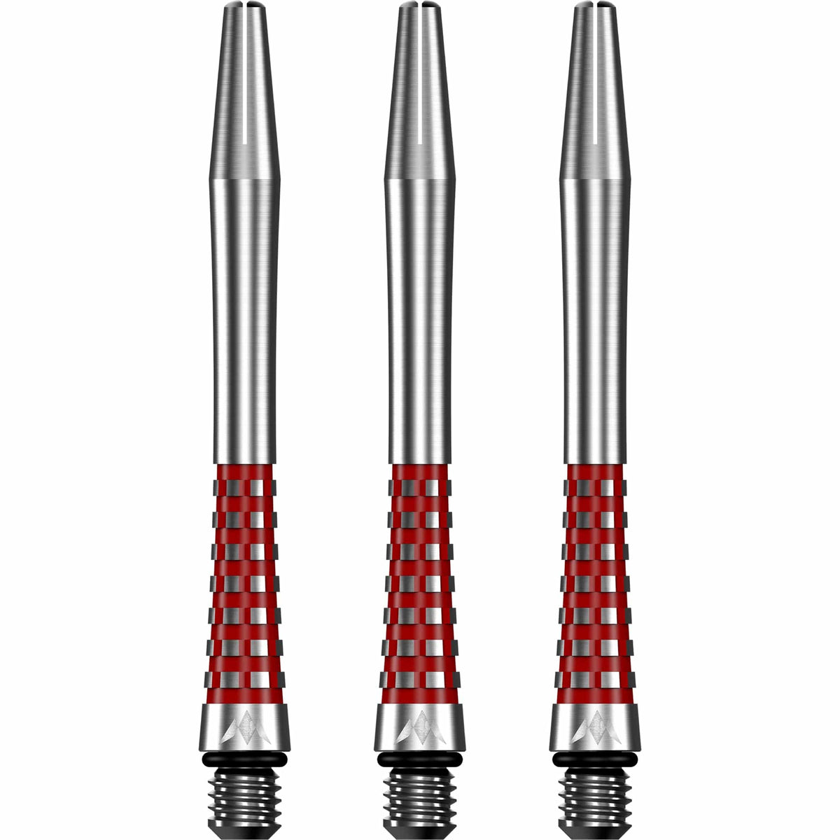 Mission Atom13 Aluminium Shafts - Natural Metal Stems - Red