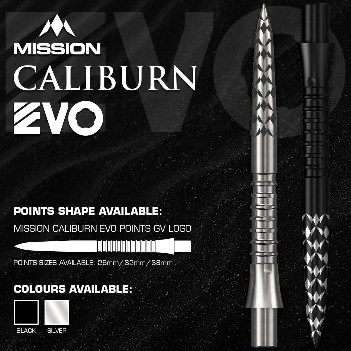 Mission Caliburn EVO Dart Points - GV-Logo