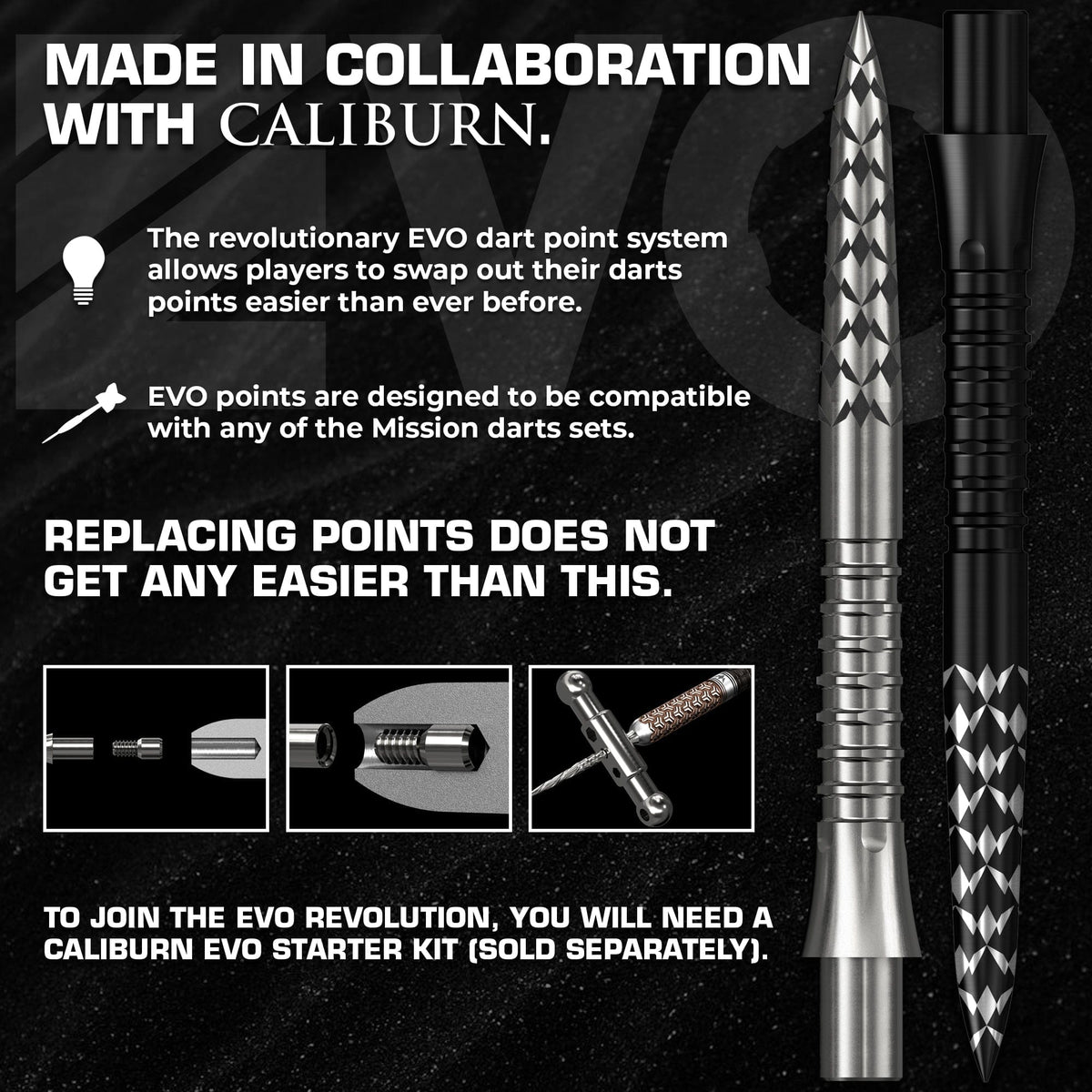 Mission Caliburn EVO Dart Points - GV-Logo