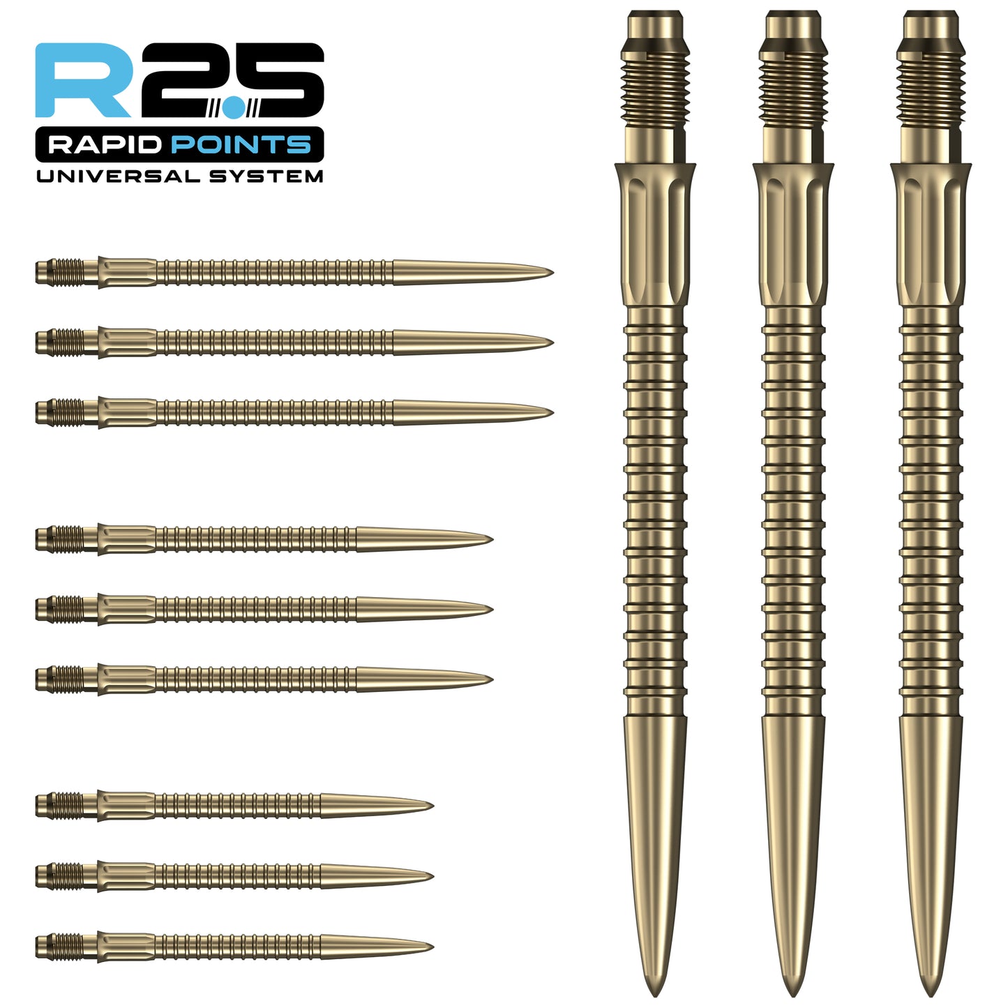 R2.5 Rapid Dart Points - Steel Tip - GV1