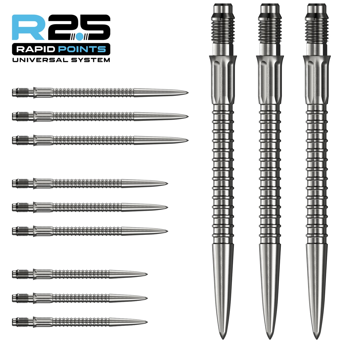 R2.5 Rapid Dart Points - Steel Tip - GV1