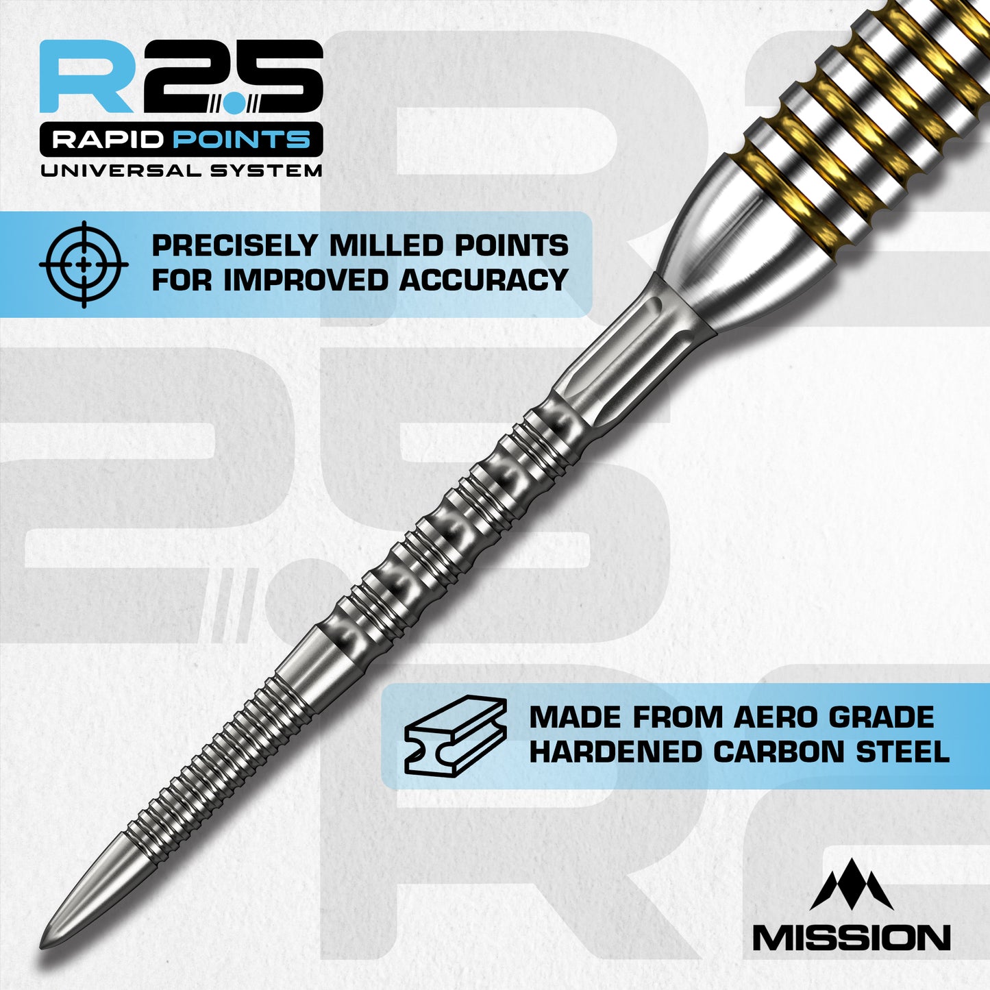 R2.5 Rapid Dart Points - Steel Tip - GV2