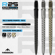 R2.5 Rapid Dart Points - Steel Tip - RVX