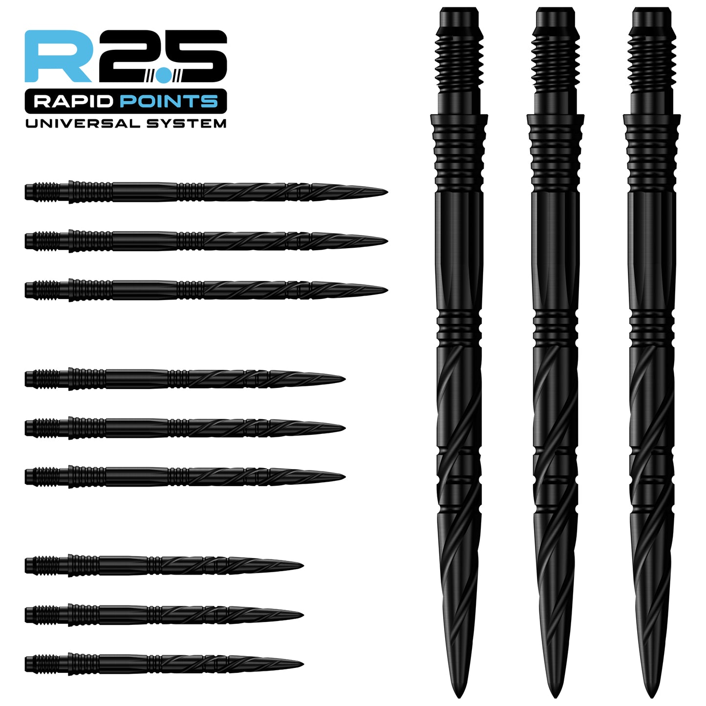 R2.5 Rapid Dart Points - Steel Tip - SGV