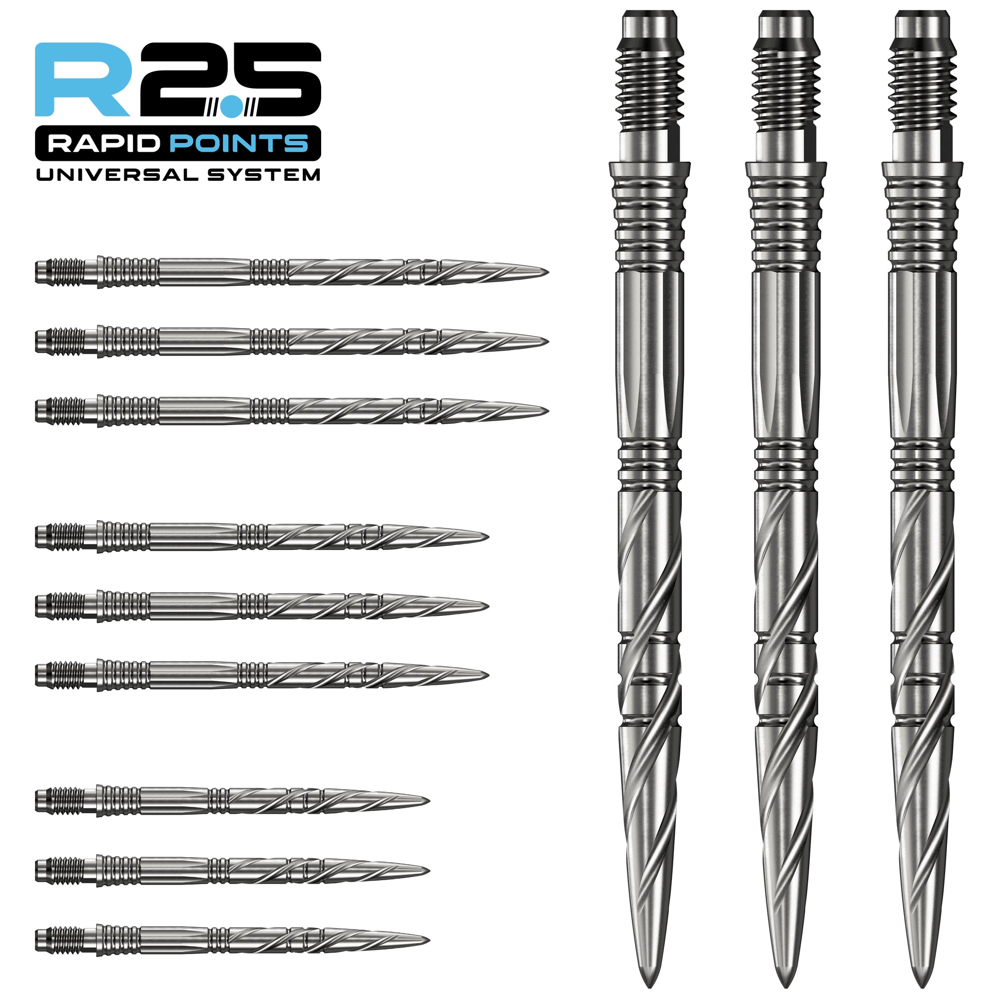 R2.5 Rapid Dart Points - Steel Tip - SGV