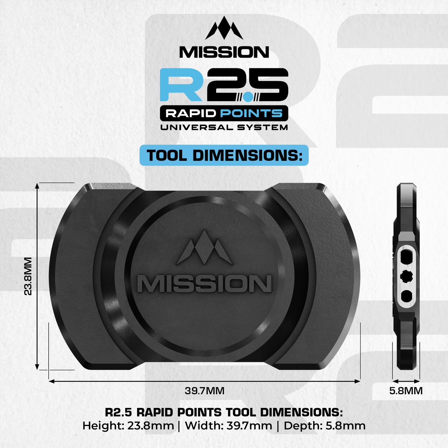 R2.5 Rapid Dart Points - Point Changer Tool
