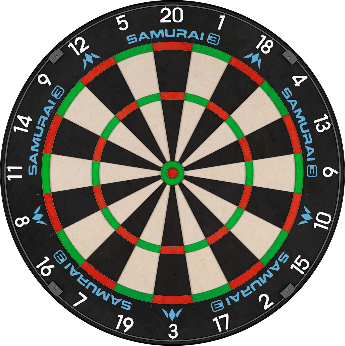 Samurai 3 Dartboard - Professional - Knife Wire - Black Number Ring