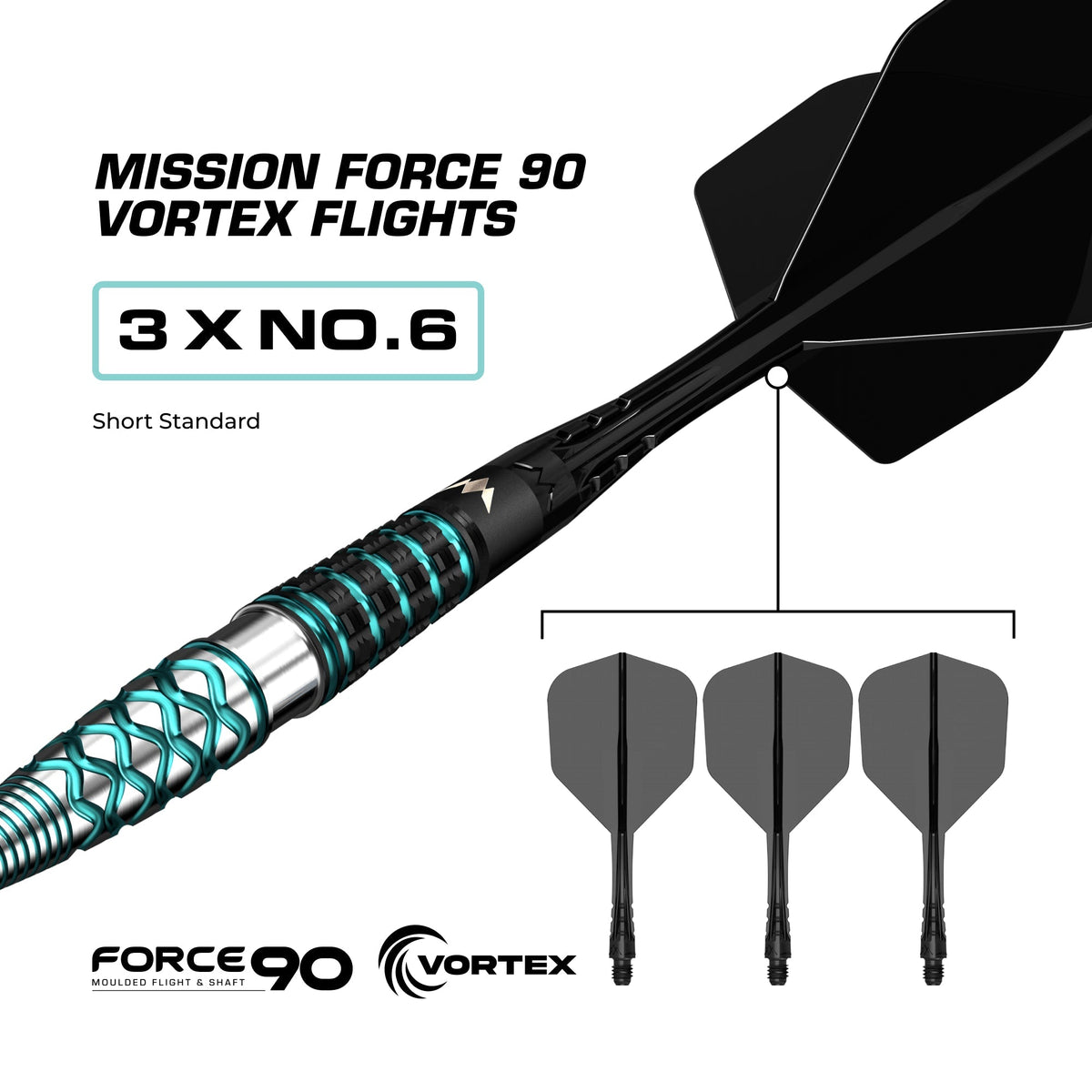 Neptune R2.5 Darts - Steel Tip - 90% Tungsten