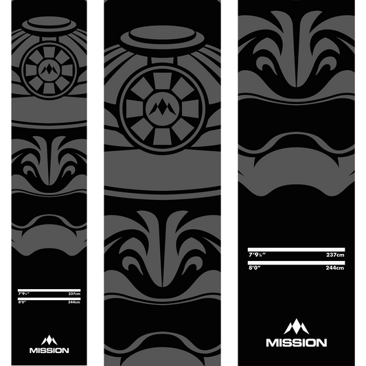 Mission Carpet Darts Mat - Non Slip Back - 290cm x 60cm - Samurai