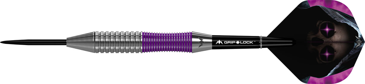 Phantom Darts - Steel Tip - Brass - Silver & Purple Coated