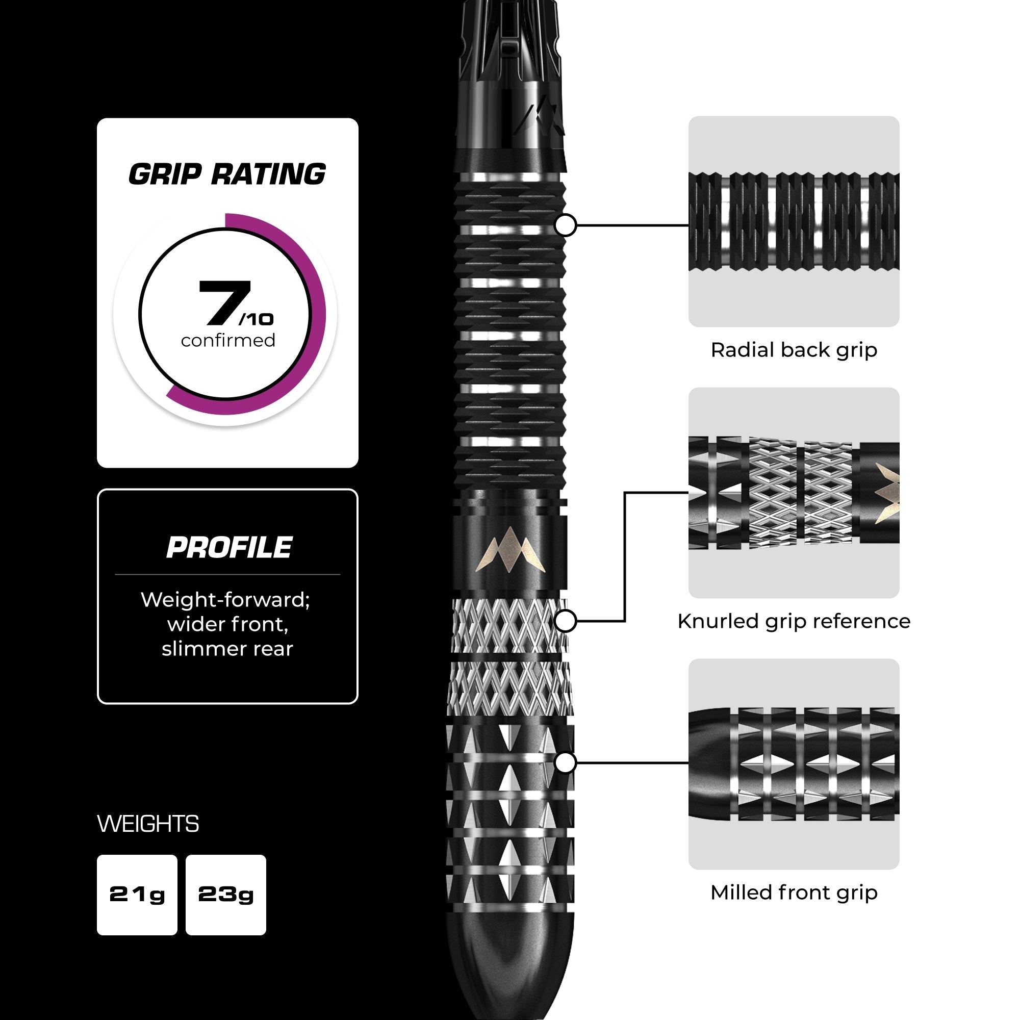 Quantum R2.5 Darts - Steel Tip - 95% Tungsten