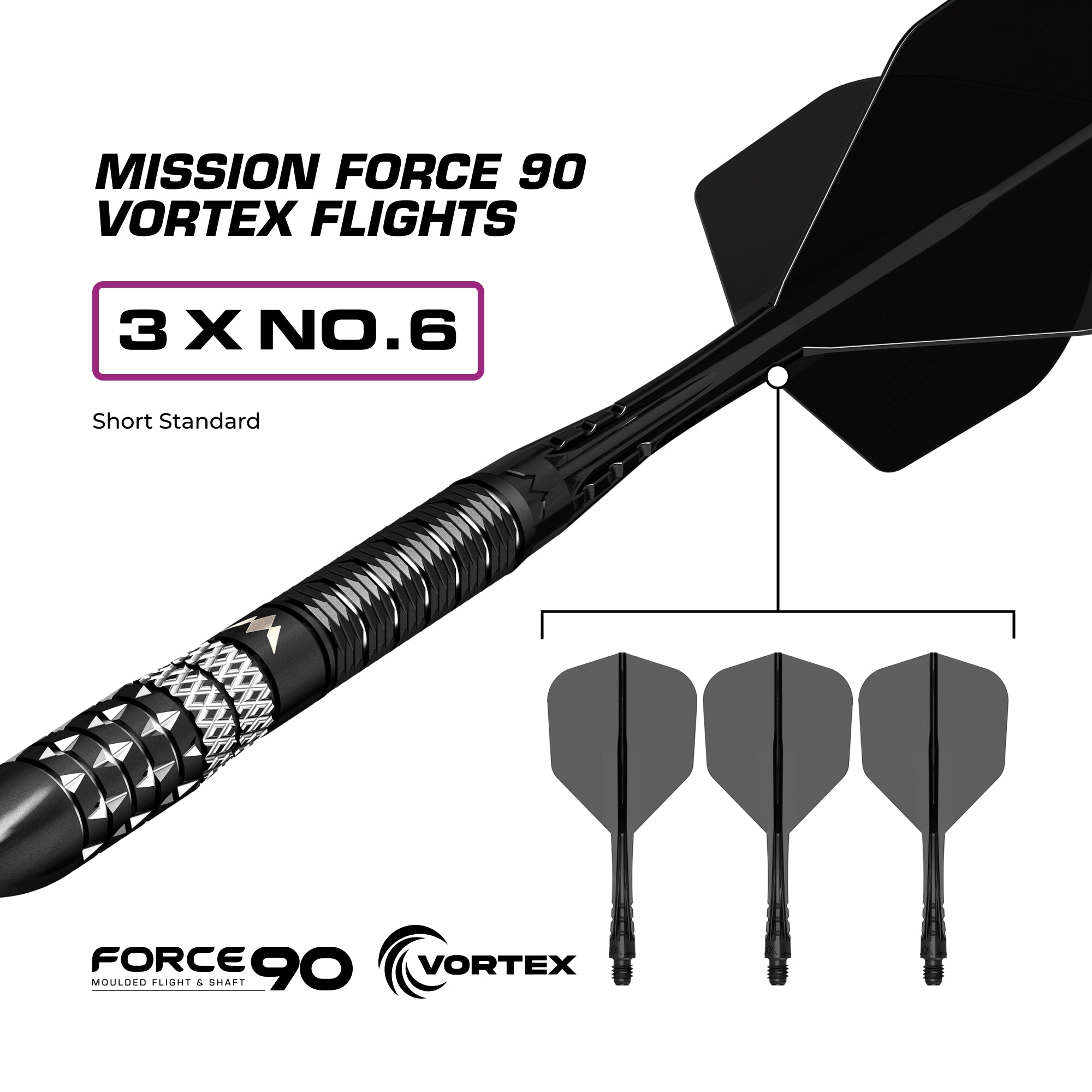 Quantum R2.5 Darts - Steel Tip - 95% Tungsten