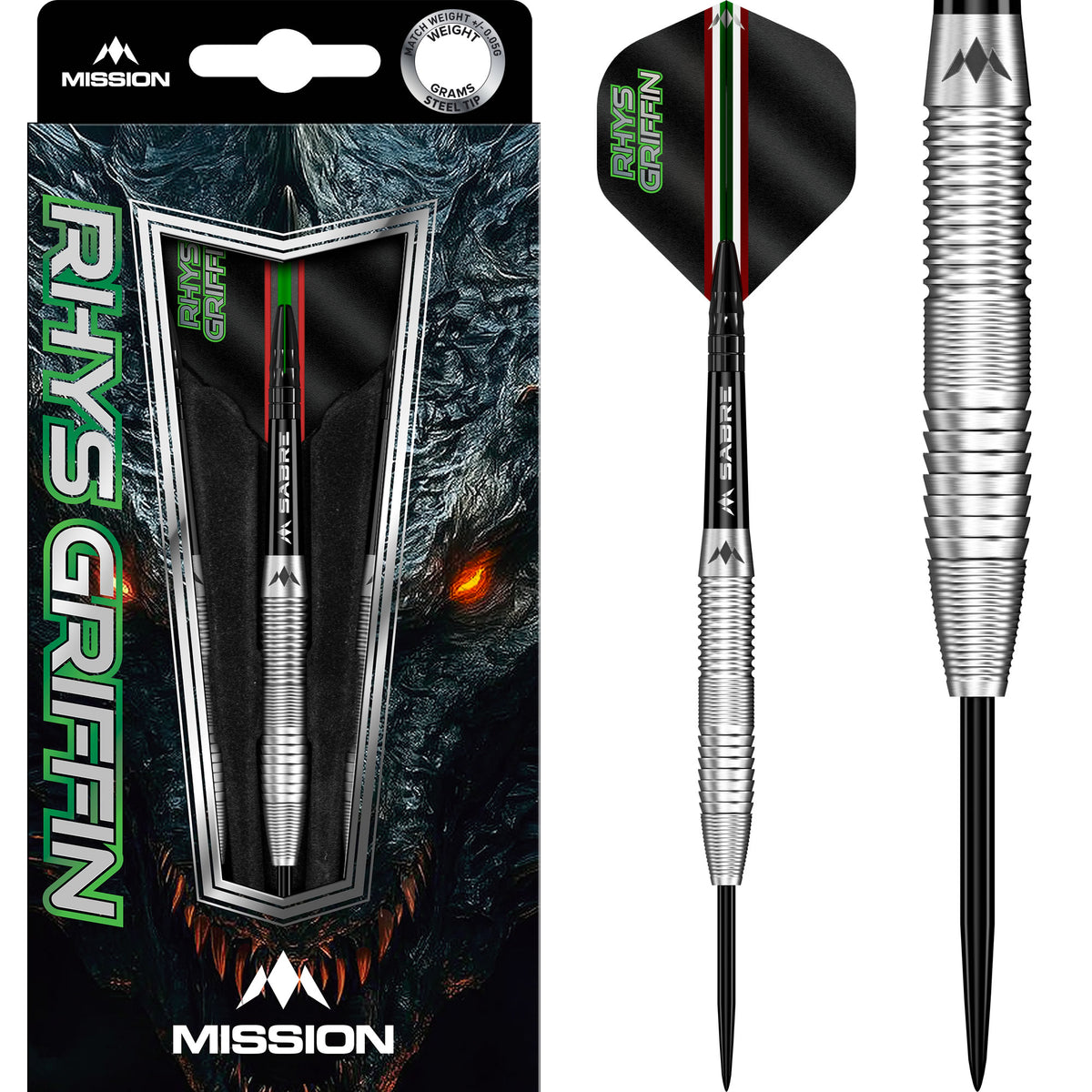 Rhys Griffin Darts - Steel Tip - 95% Tungsten