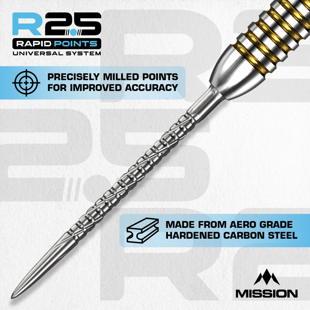 R2.5 Rapid Dart Points - Steel Tip - SG2
