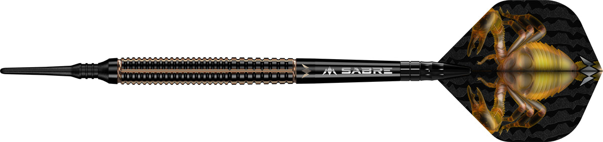 Scorpion Darts - Soft Tip - 90% Tungsten - Black & Gold Electro