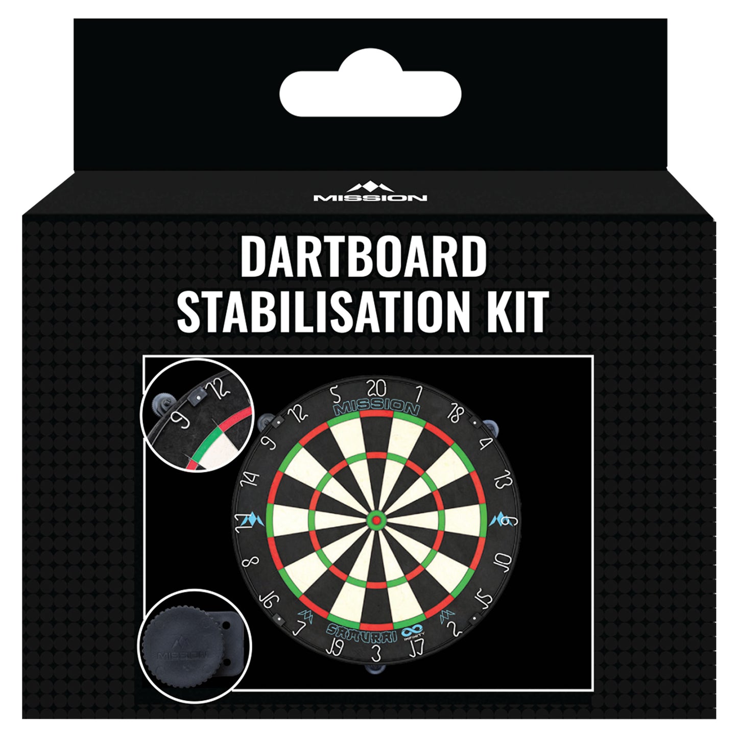 Mission Dartboard Stabiliser Kit - Adjustable Levelling System