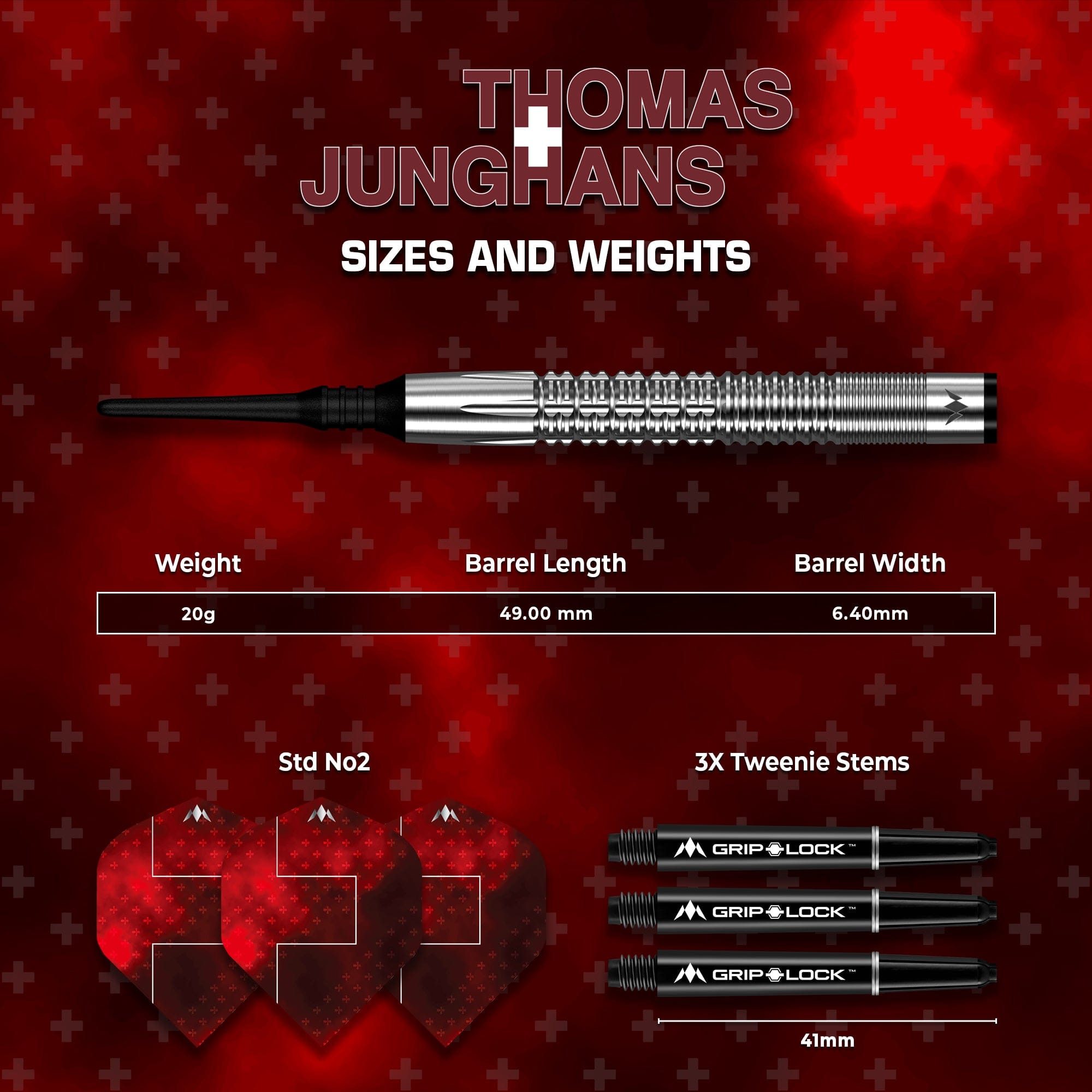 Mission Thomas Junghans Darts - Soft Tip - 90% Tungsten 20g