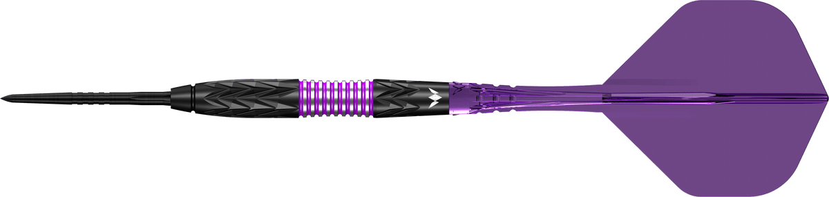 Mission Vector Darts - Steel Tip - 95% Tungsten - Black PVD & Purple Electro