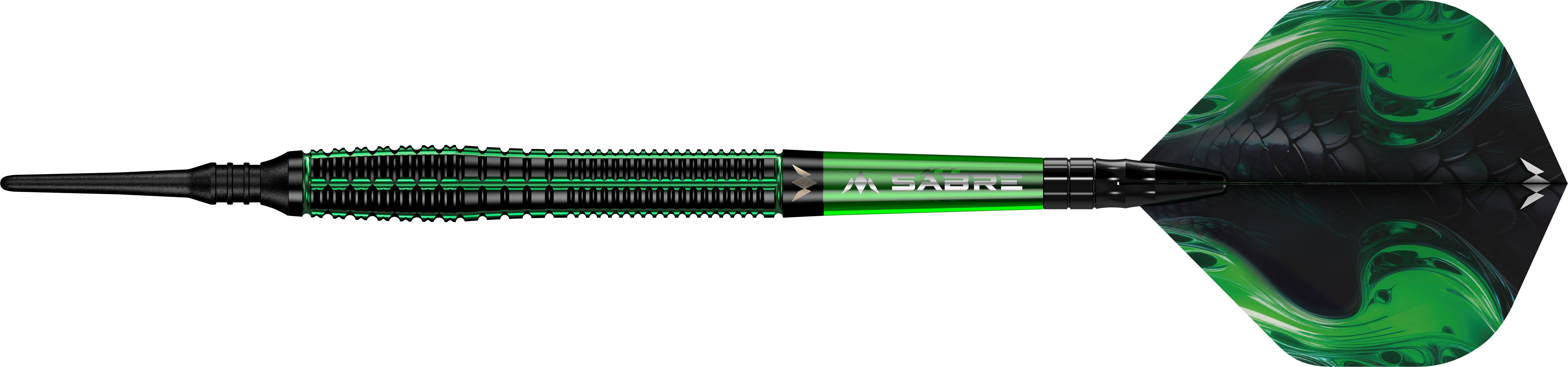 Mission Venom Darts - Soft Tip - 90% Tungsten - Black & Green Electro