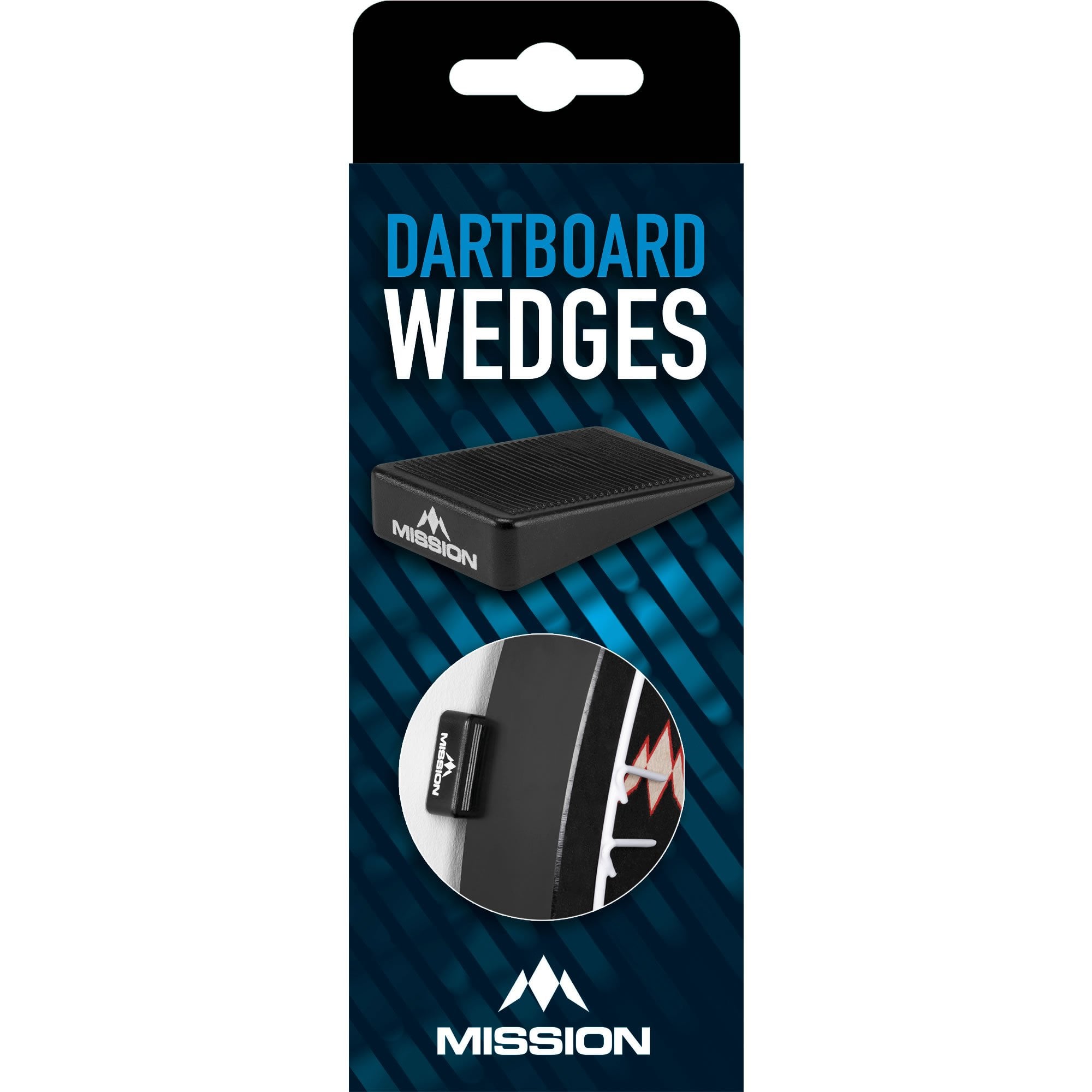 Mission Dartboard Wedges - Board Packer - Pack 8 - Black