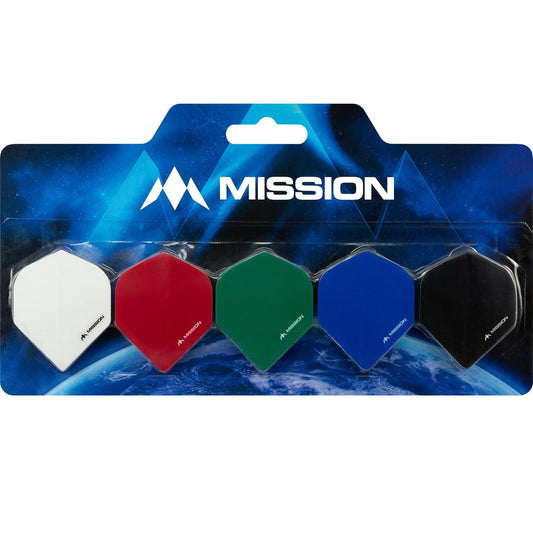 Mission Logo Dart Flight Collection - 5 Sets Flights - Mixed Colours