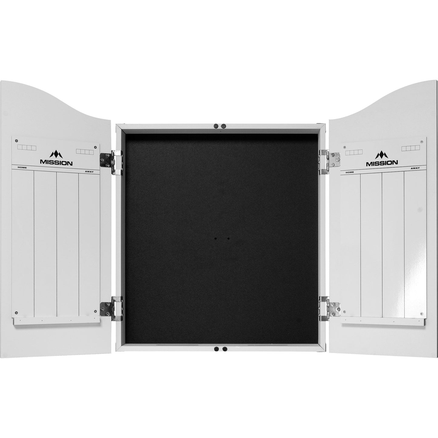 Mission Dartboard Cabinet - Deluxe Quality - Plain White