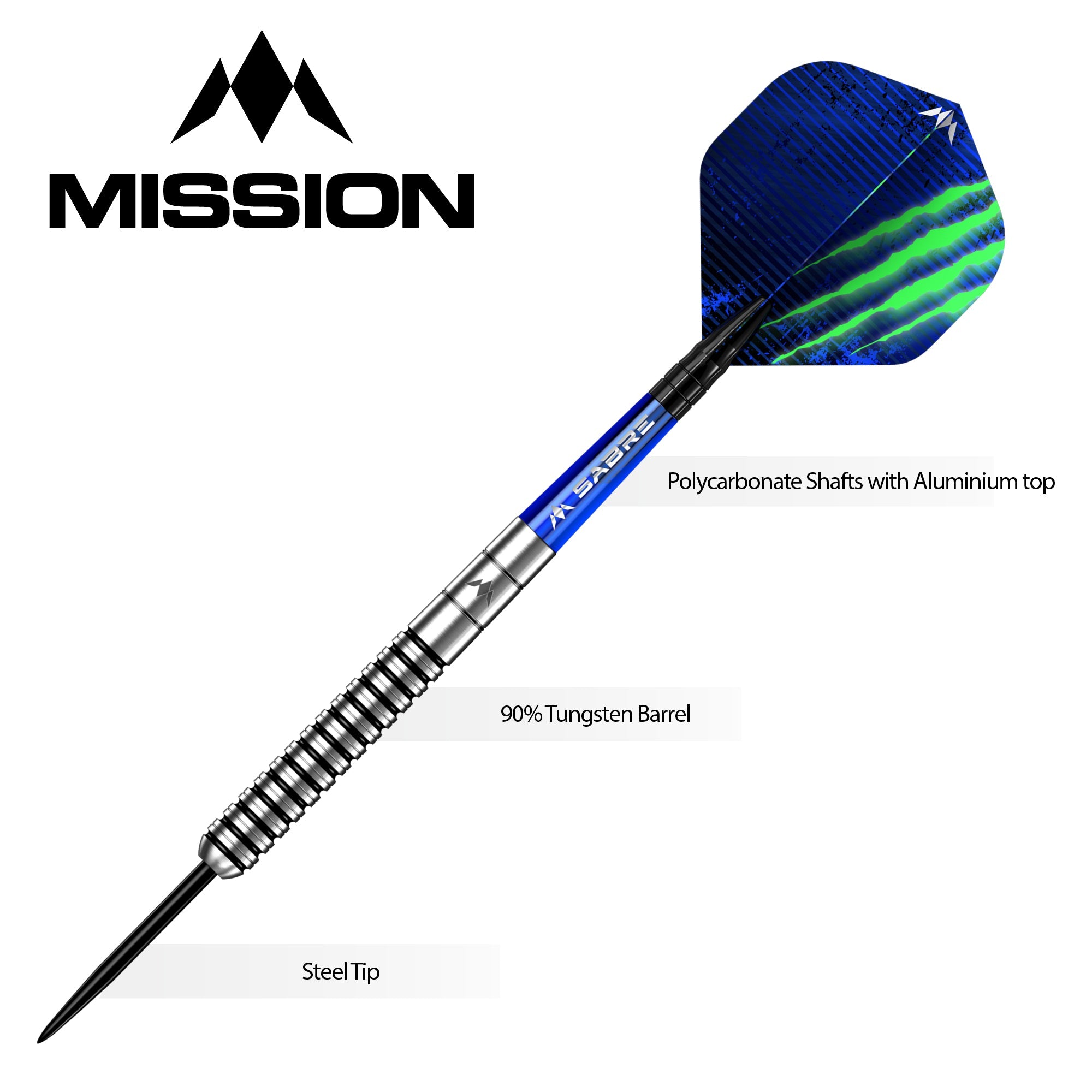 Mission Lee Evans Darts - Steel Tip - Electro Black – Mission Darts