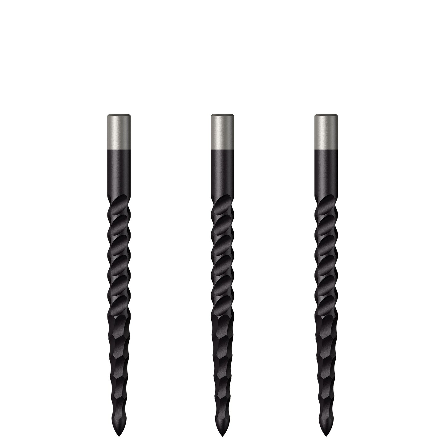 Mission Lunar CS Dart Points - Spare Points - Rough Cut - Black