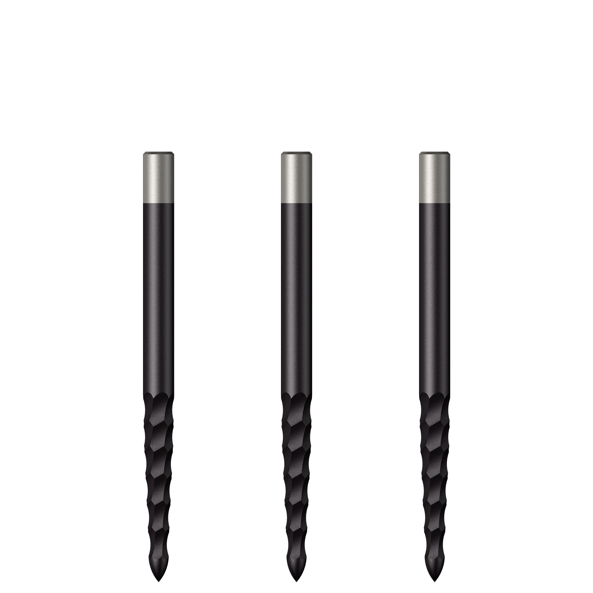 Mission Lunar FS Dart Points - Spare Points - Rough Cut - Black