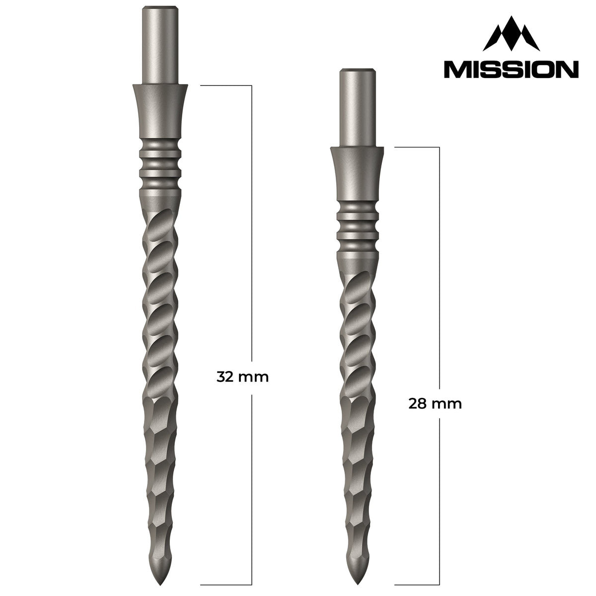 Mission Sniper Points - Steel Tip - Precision Spare Points - Lunar CS - Silver