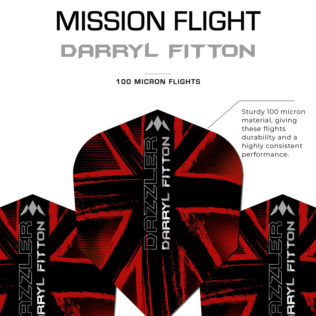 Solo Dart Flights - 100 Micron - No6 - Shape - Darryl Fitton - The Dazzler