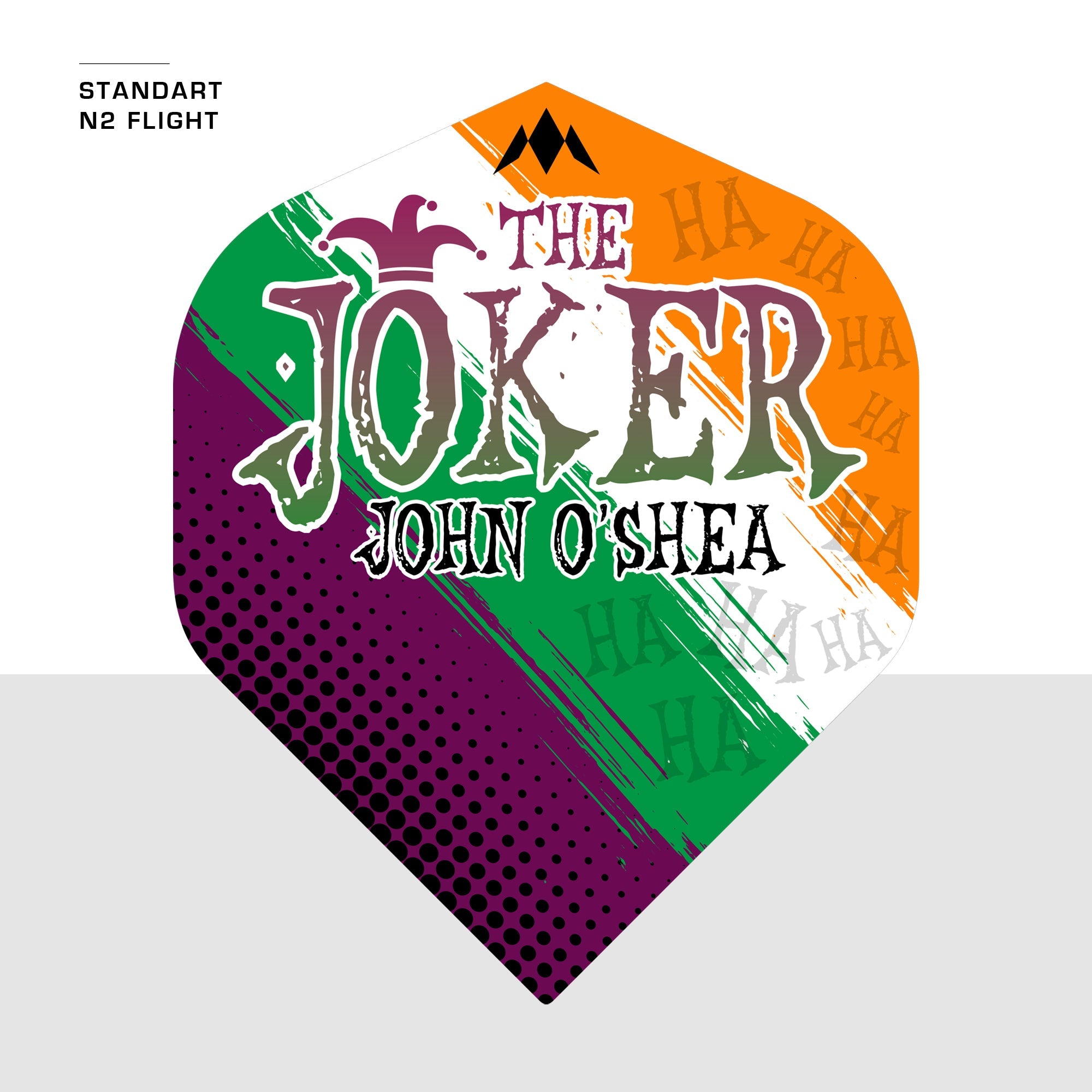 Mission Solo Dart Flights - 100 Micron - No2 - Std - John O'Shea - The Joker