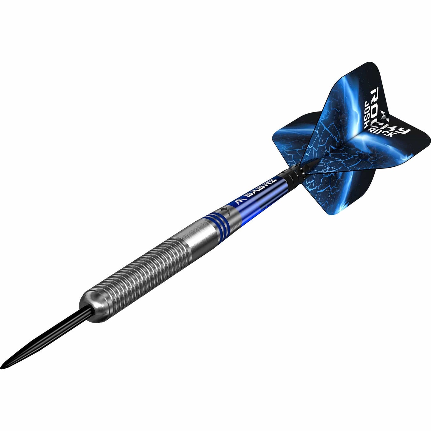 Mission Josh Rock v2 Darts - Steel Tip - 95% - Silver & Blue PVD