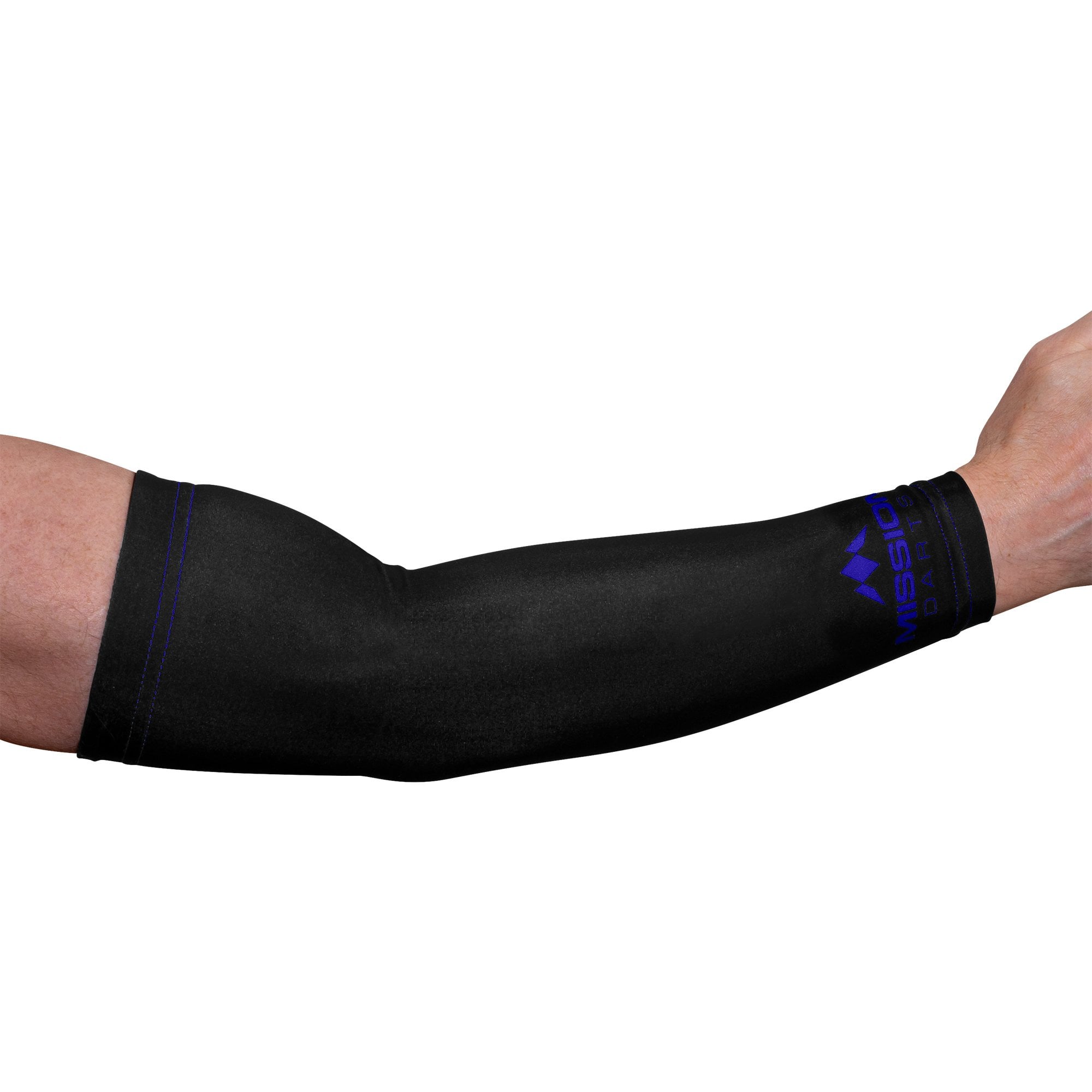 Mission Darts REACH Arm Sleeves (Pair) - Logo - Black & Blue