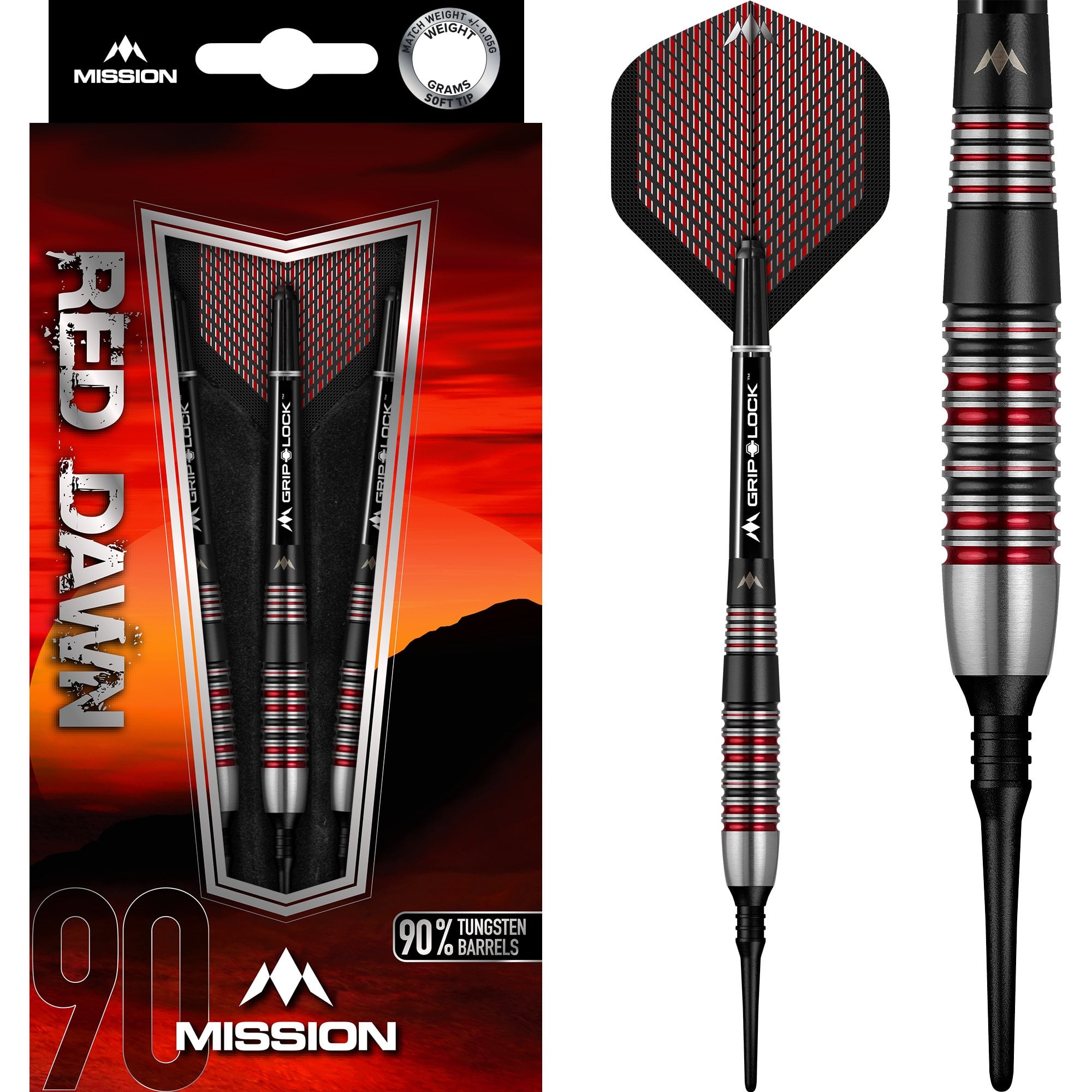 Mission Red Dawn Darts - Soft Tip - M2 - Front Loaded