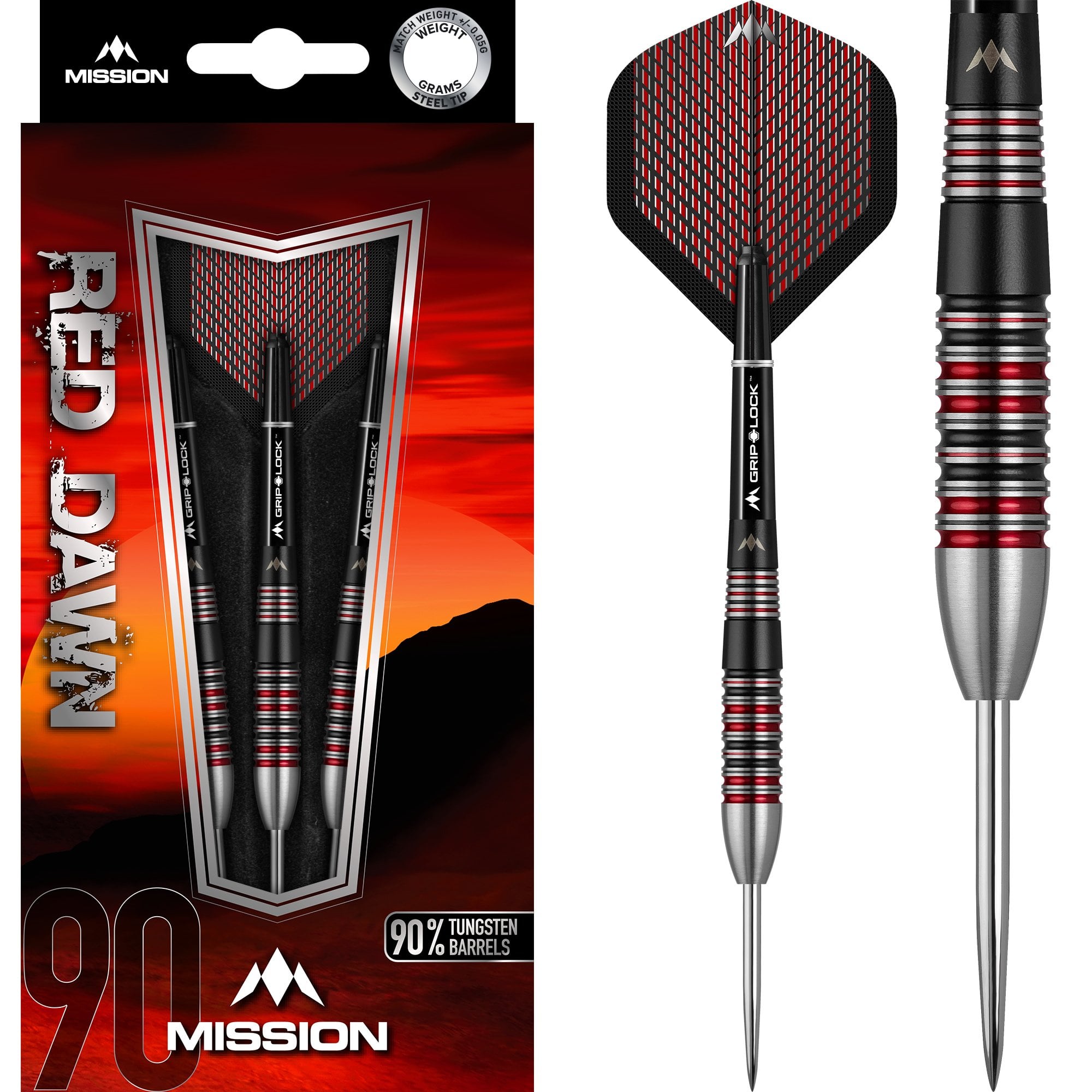 Mission Red Dawn Darts - Steel Tip - M2 - Front Loaded